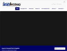 Tablet Screenshot of parkpetshop.com